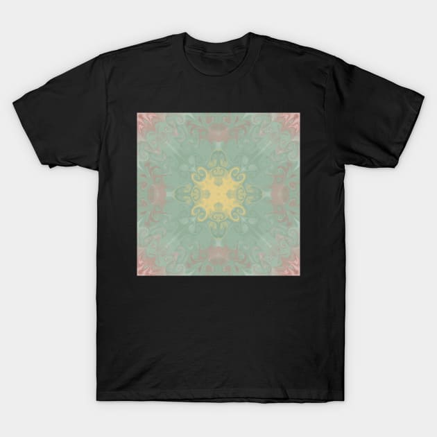 Minty Trippy Pattern T-Shirt by Hellbender Creations